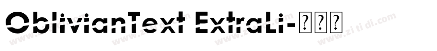 OblivianText ExtraLi字体转换